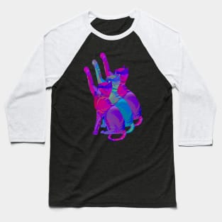 Chromatic Cats Baseball T-Shirt